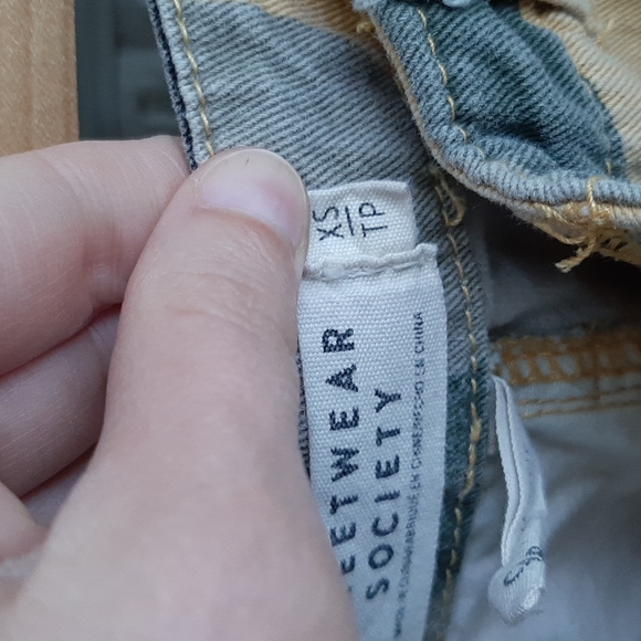 Women's Mid Rise Streetwear Society Cargo Military Pattern Pants Jeans Size XS - Picture 11 of 14